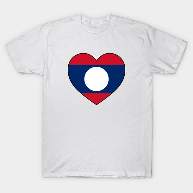 Heart - Laos T-Shirt by Tridaak